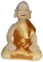 Buddha Garden 10" Meditating Peace Plush Doll Toy Tibet Gold