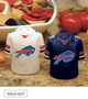 Buffalo Bills Football Jersey Salt and Pepper Shaker Set  3D Shaped Ceramic