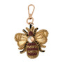 Bee Beaded Bag Charm Keychain