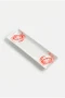 Red Crab D8566 Rectangle Serving Plate Tray Ceramic 12.8 x 3.5" White