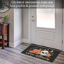 Skull Pumpkin Spooky Season 29 x 17 Halloween Entryway Rug Floor Mat USA Rubber Backing by Highland Home