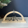 Arched Nativity NT115 Holy Family 3 Kings Joy to the World