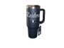 Raiders Las Vegas Oakland Team Name Bling 40 oz Rhinestone Handle Tumbler Black