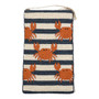 Crabby Crab Stripe Beaded Club Bag Evening Clutch Purse w/ Shoulder Strap