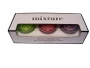Spring French Macaron 10500 Glass Candle Holder Jar 3 Pc Gift Set by Mixture