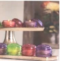 Spring French Macaron 10500 Glass Candle Holder Jar 3 Pc Gift Set by Mixture
