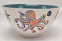 Octopus 79542 Finn & Fish Ceramic 6" D Serving Bowl 24 oz Blue Sky
