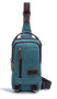 Unisex Sling Backpack Bag B418 Canvas 11.5 x 6" Eurosport Zipper Closures