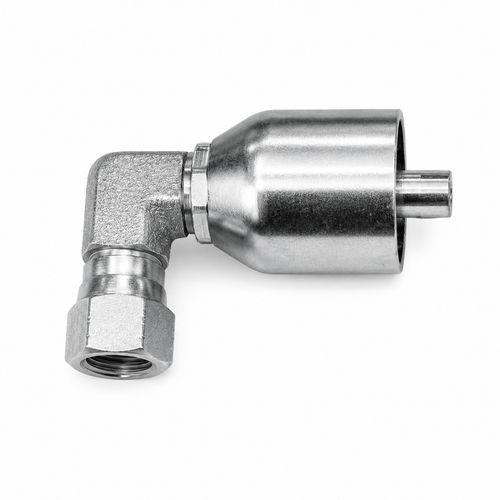 1/2" Hose X 1/2" Female JIC 90 Degree Short, BW2308-08FJ90S Hydraulic Crimp Fitting, W-Series