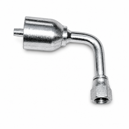 5/8" Hose X 5/8" Female JIC 90 Degree Long Drop, BW2310-10FJ90L Hydraulic Crimp Fitting, W-Series