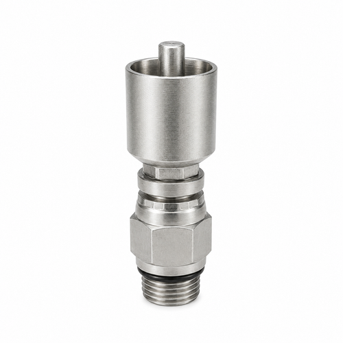 1/2" Hose X 5/8" RAX Male SAE O-Ring Boss Swivel, BW2308-10RAX Hydraulic Crimp Fitting, W-Series