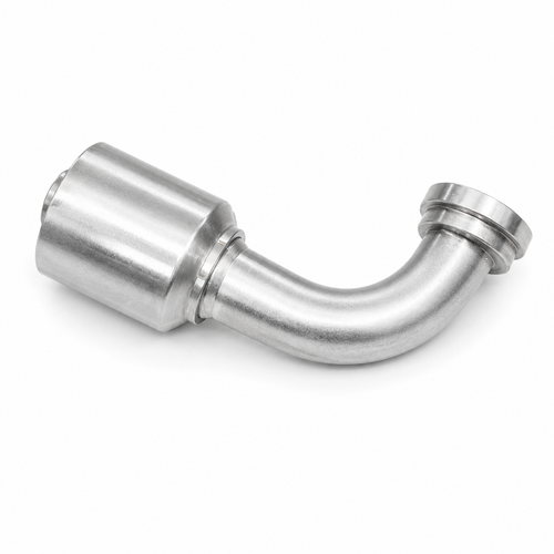 1" Hose X 1" Code 61 Flange, BW2316-16PA90 90° Degree Hydraulic Crimp Fitting, W-Series
