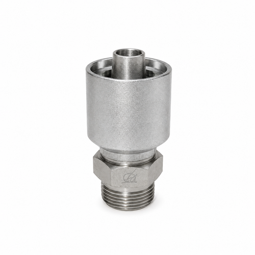 3/4" Hose X 30 DLM, Metric Light Male Straight, 30 x 1.5 DKO-Light BW2312-30DLMHydraulic Crimp Fitting, W-Series