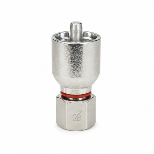 1" Hose X 42 DHF, Metric Heavy Straight, 42 x 1.5 Female (24 Cone With O-Ring) DKO- S, BW2316-42DHF Hydraulic Crimp Fitting, W-Series