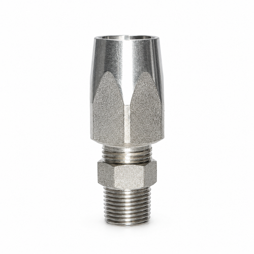 3/8" Hose X 3/8" Male NPT Reusable Hose Fitting