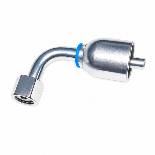 1/4" Hose X 3/4 DLF 90 Deg M 12 x 1.5 DKO-L Female, (24 Cone/O-Ring) BW2304-12DLF90Hydraulic Crimp Fitting, W-Series
