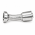 3/4" Hose X 1" Super Cat Flange, BW2312-16SC45 45 Degree Hydraulic Crimp Fitting, W-Series