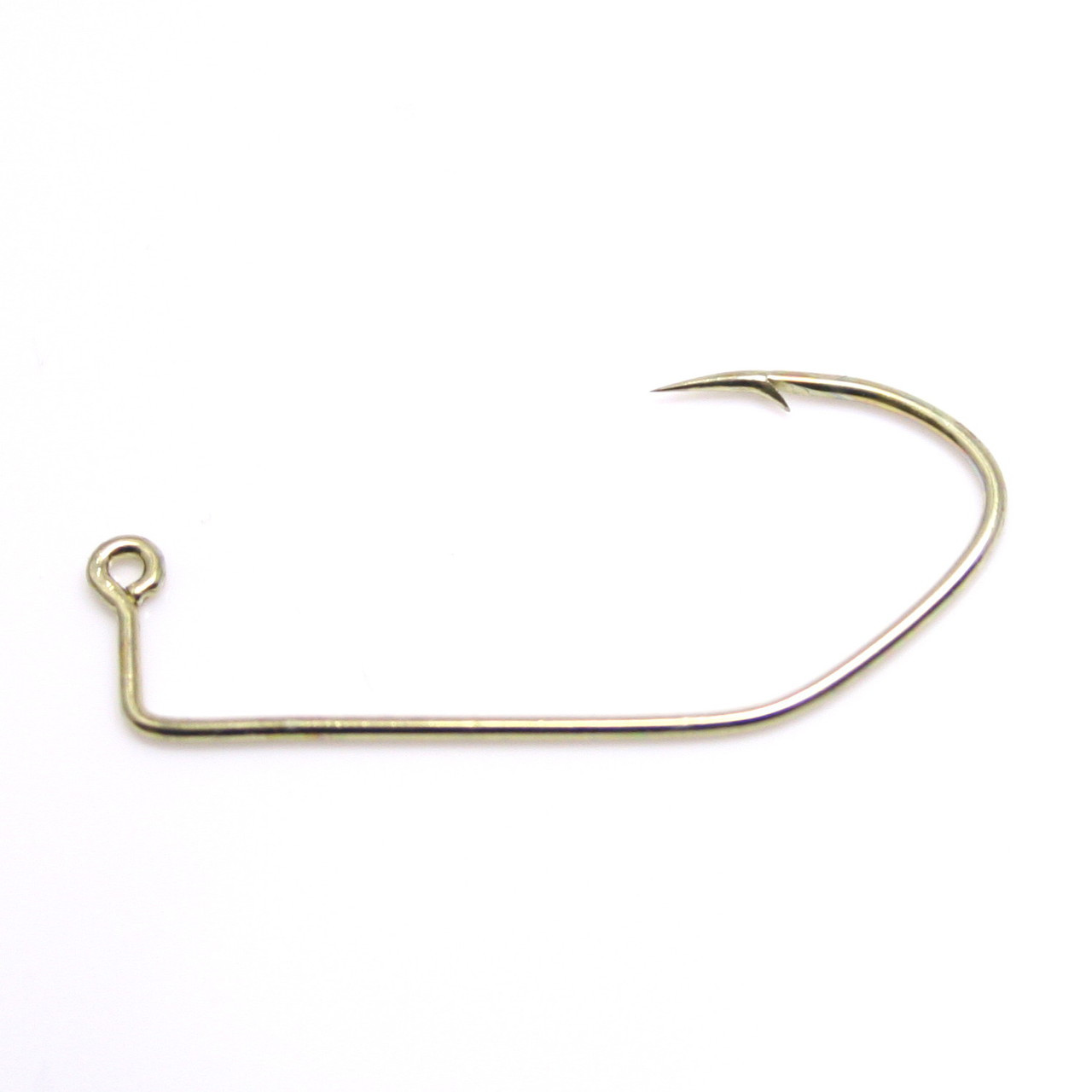 Matzuo Sickle J-Bend Worm Hook, Black Chrome