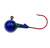 Painted Round Head Jigs with Red Aberdeen Hooks Painted Round Head Jigs with Red Aberdeen Hooks