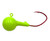 Painted Round Head Jigs with Red Sickle Hooks Painted Round Head Jigs with Red Sickle Hooks