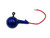 Painted Round Head Jigs with Red Sickle Hooks Painted Round Head Jigs with Red Sickle Hooks