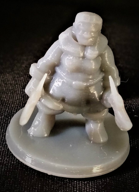dwarf female with 2 axes