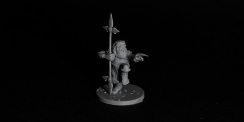 Dwarf Monk with double ended weapon