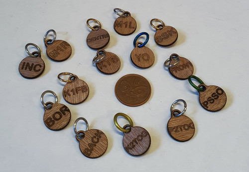 Stitch Markers Wooden (plywood)