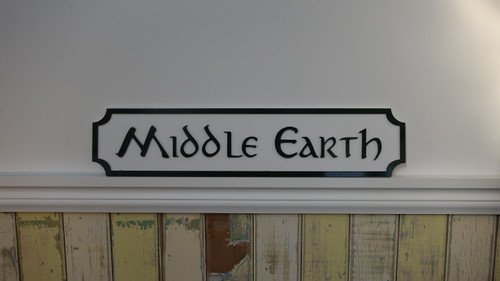 Middle Earth Layered Sign