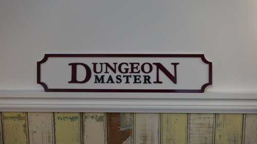Dungeon Master Layered Sign