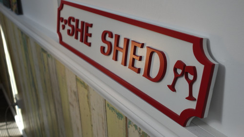 She Shed Layered Sign