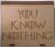 Book Box "You know nothing"