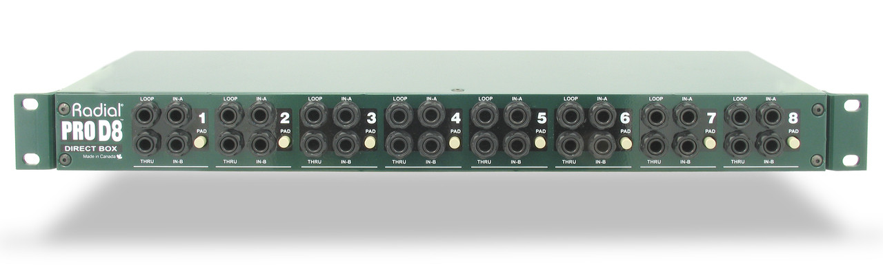 Radial Engineering ProD8 Eight Channel Rackmount Direct Box