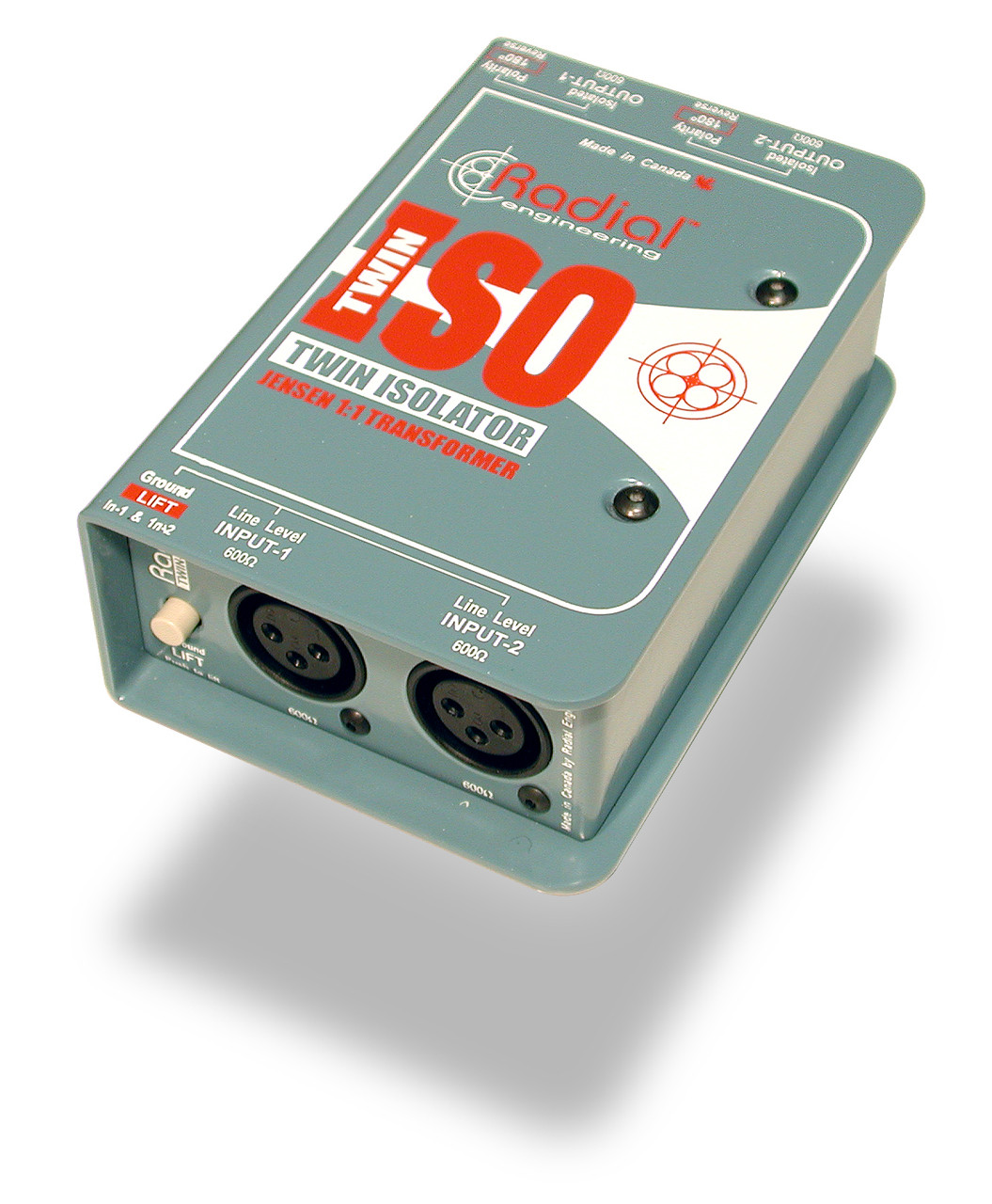 Machine Level Isolator Radial Engineering Twin-Iso Two Channel Line Level Isolator