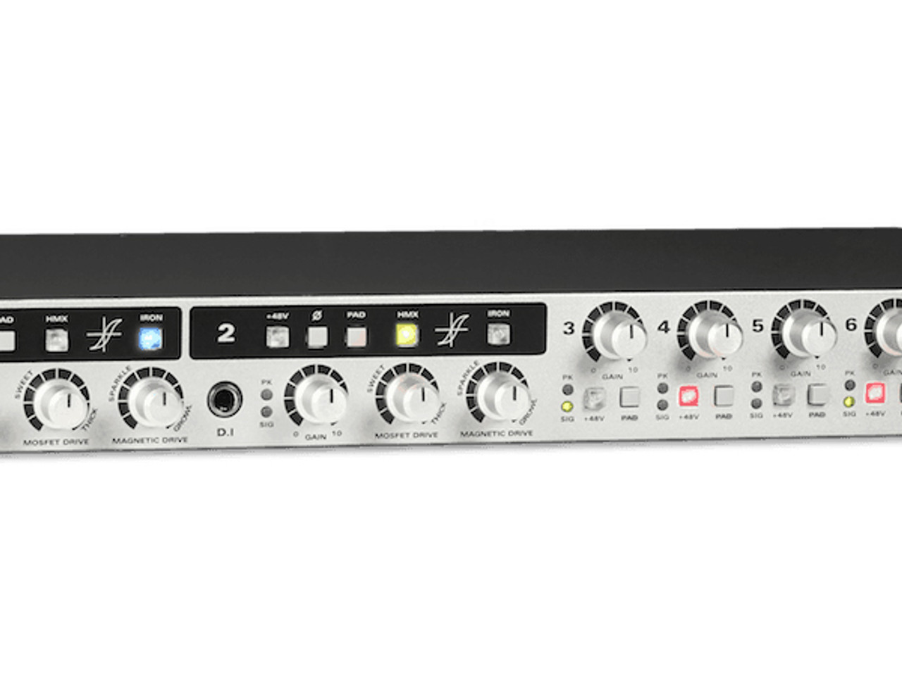 Audient ASP800 8 Channel Mic Pre & ADC with 2 Channels of HMX & IRON