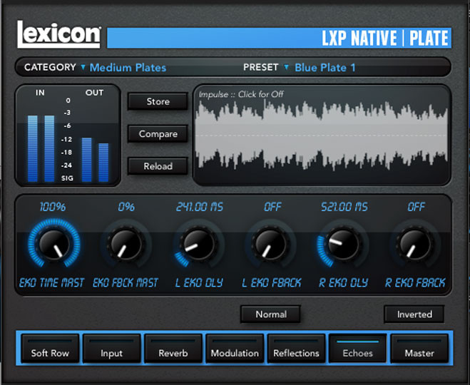 Lexicon LXP Native Reverb Plug-In Bundle - 4 VST/AU/RTAS Reverb Plug ...