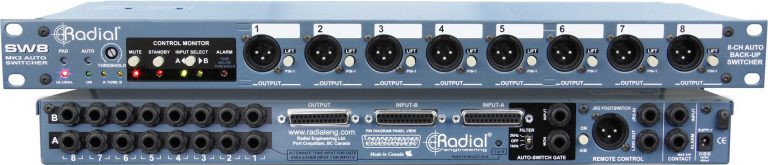 Radial SW8-USB - 8-ch USB backing track Auto-switcher