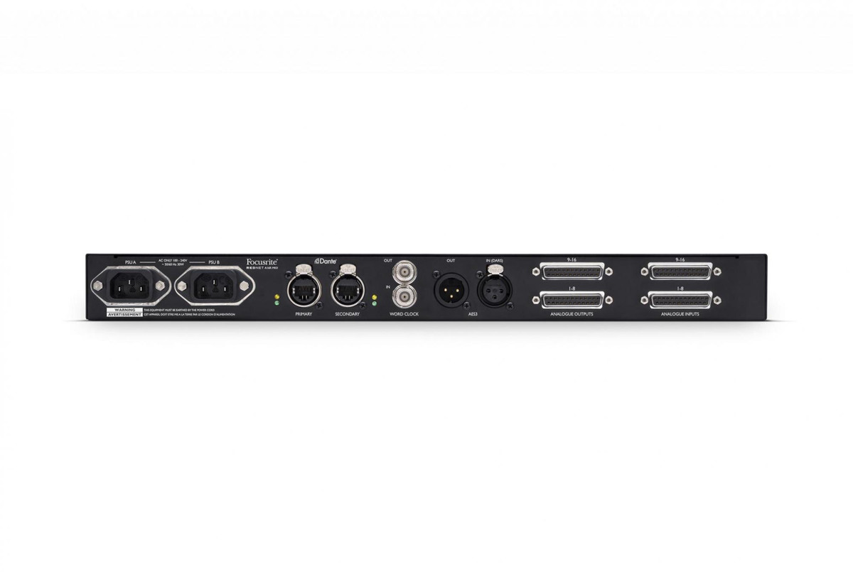 16 A2 Rp Node Focusrite Pro RedNet A16R MKII 16x16 Analogue I/O Interface