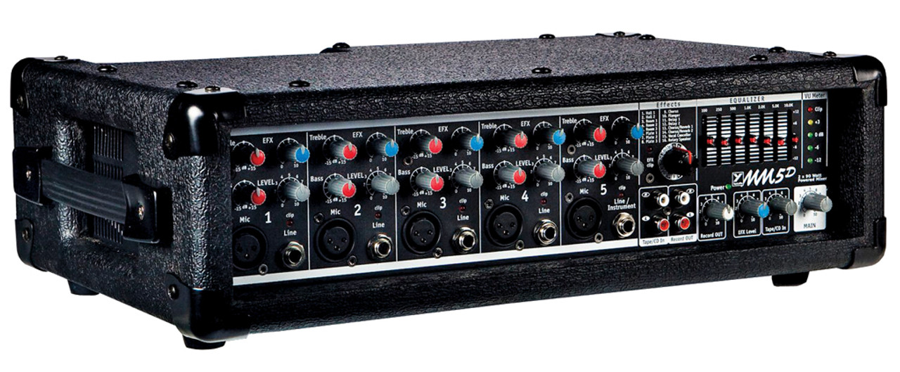 Yorkville MicroMix Series MM5D 2x 90w inputs Mixer/Amp