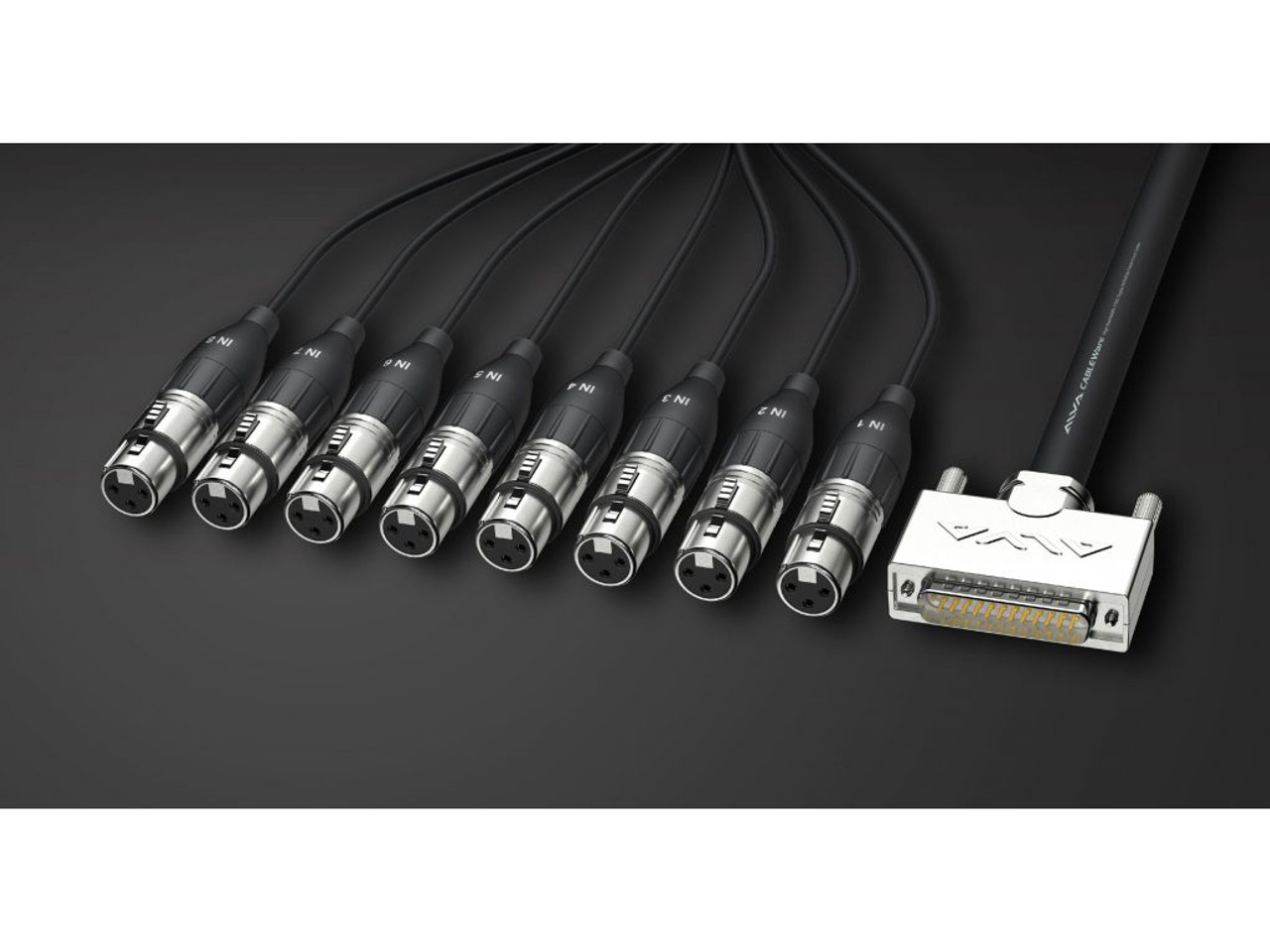 ALVA Analog Breakout-Cable, XLR-3 Male, 32.8' (10m) AO25-8XPRO10
