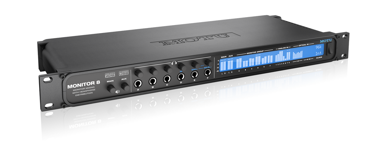 MOTU Monitor 8 Audio Interface with Monitor Mixing & Headphone Distribution