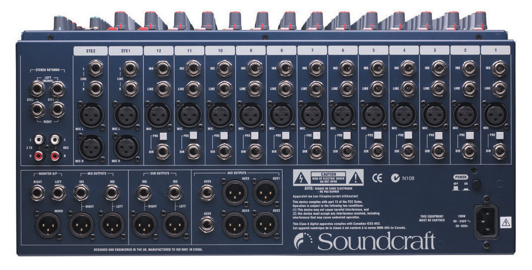 Soundcraft GB2R-12.2 Analog Mixing Console