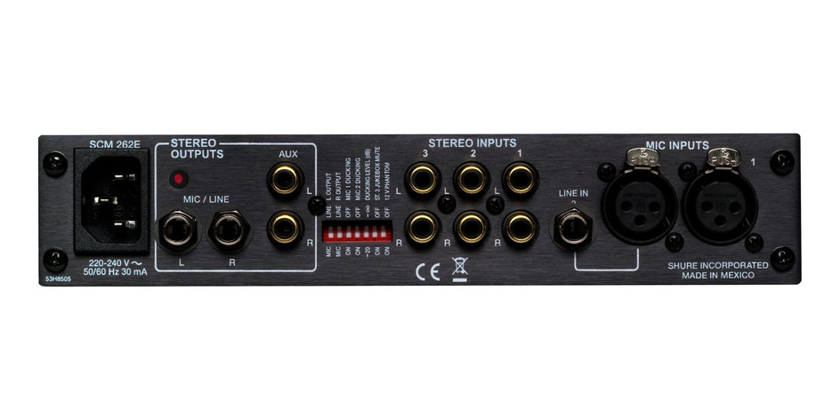 Shure SCM262 Stereo Microphone Mixer