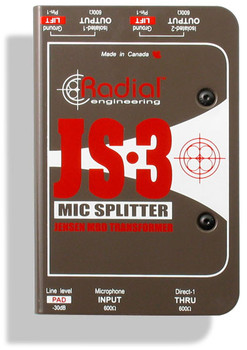 Radial Engineering JS3 Discrete 3-Way Passive Mic Splitter Radial Engineering JS3 Discrete 3-Way Passive Mic Splitter