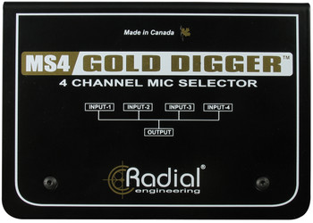 Radial Engineering Gold Digger 4-Channel Microphone Selector Radial Engineering Gold Digger 4-Channel Microphone Selector