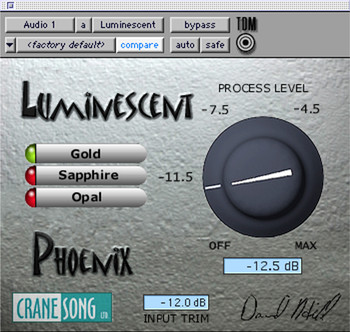 Crane Song Phoenix Tape Emulation for TDM Crane Song Phoenix Tape Emulation for TDM