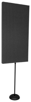 Auralex 2x 3" x 24" x 48" ProMAX v2 Panels, 2x Floor Stands, Charcoal Auralex 2x 3" x 24" x 48" ProMAX v2 Panels, 2x Floor Stands, Charcoal