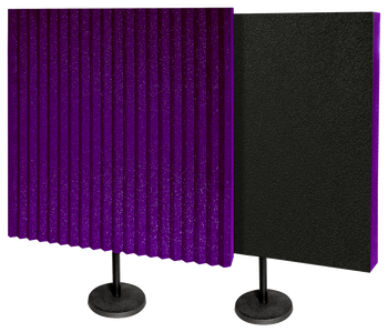 Auralex 2x 3" x 24" x 24" DeskMAX Panels, 2x Desk Stands, Purple Auralex 2x 3" x 24" x 24" DeskMAX Panels, 2x Desk Stands, Purple