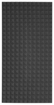 Auralex 12x 2" x 24" x 48" Studiofoam Pyramids, Charcoal - A Auralex 12x 2" x 24" x 48" Studiofoam Pyramids, Charcoal - A
