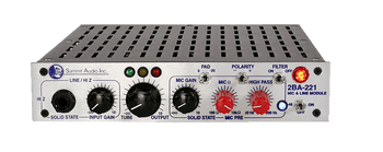 Summit Audio 2BA-221 Microphone / Instrument Preamplifier Summit Audio 2BA-221 Microphone / Instrument Preamplifier